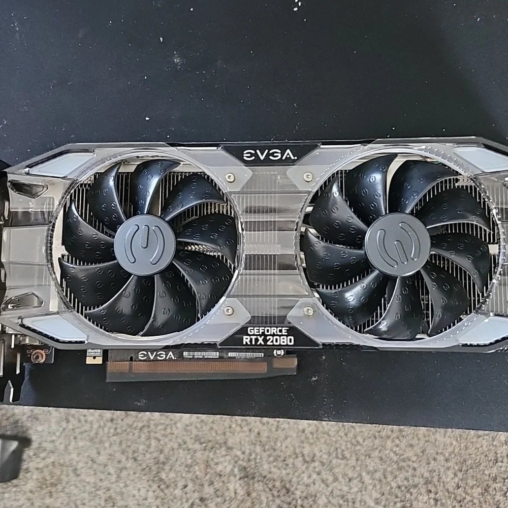 EVGA GeForce RTX 2080 Graphics Card - Black and Silver